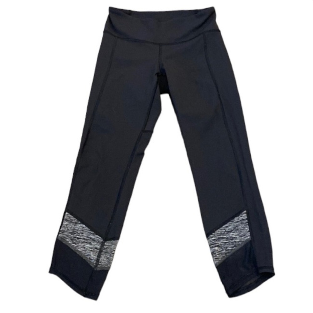 LULULEMON Mix Mesh High Rise Crop Leggings